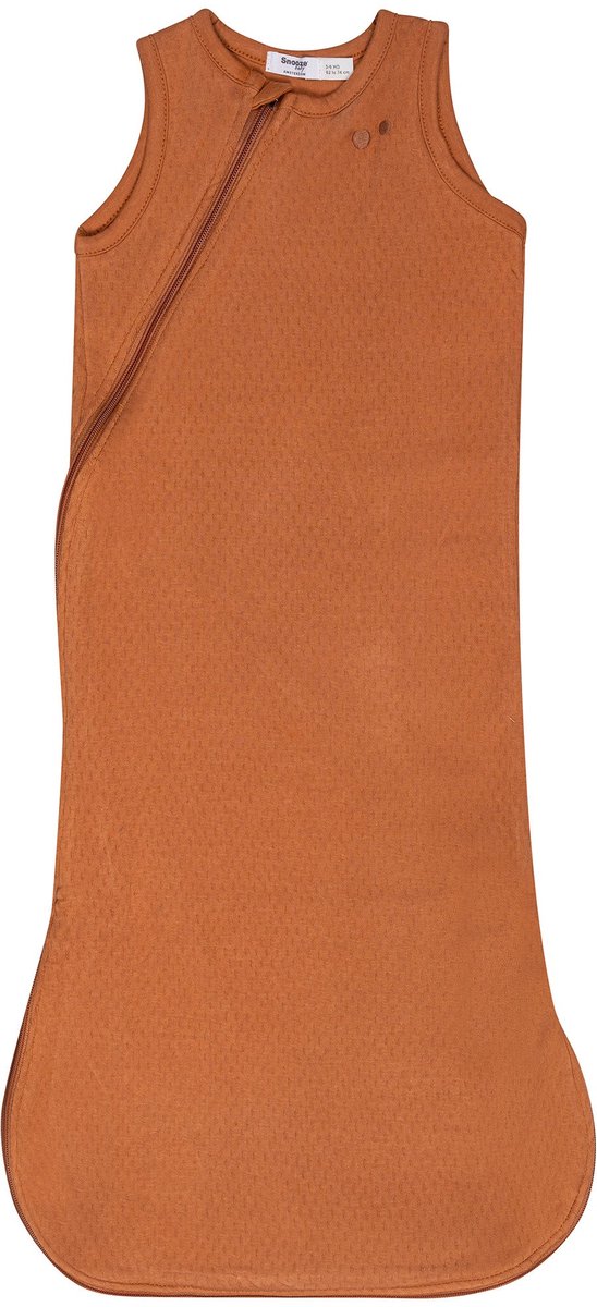 Snoozebaby Slaapzak Baby 70 cm (0-6 mnd) - TOG 1.0 - 100% biologisch katoen - Toffee Brown