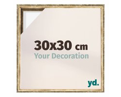 Your Decoration - Baklijst 30x30 cm - Goud Antiek - Baklijst voor Canvas - MDF - Lyon