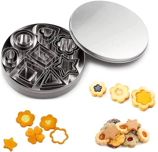 Daity DIY 4-delige set snij- en bakgereedschappen in de vorm van vrolijke