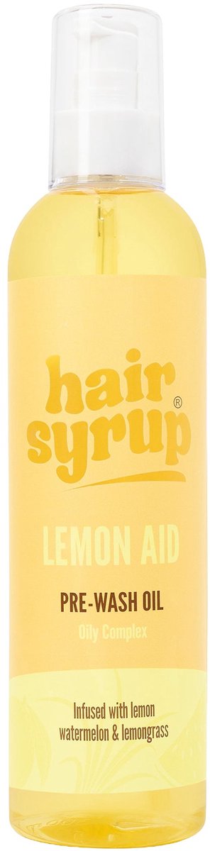 Hair Syrup Lemon-Aid Haarolie – Pre-Wash Olie met Citroen & Lemongrass – Zuiverend voor Vet Haar