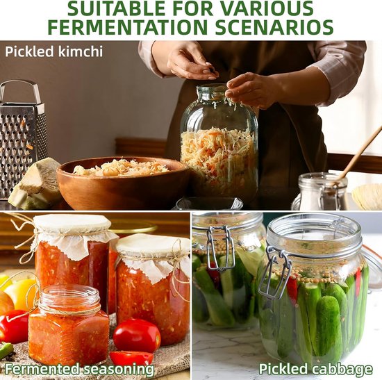 Fermentatie Accessoire Set met Stamper, Tang en Gewichten, Ø 7 cm — afbeelding 3