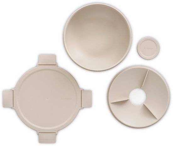 Brabantia Make & Take Salade Lunchbox To Go - 1,3 l - Plastique - Soft Beige