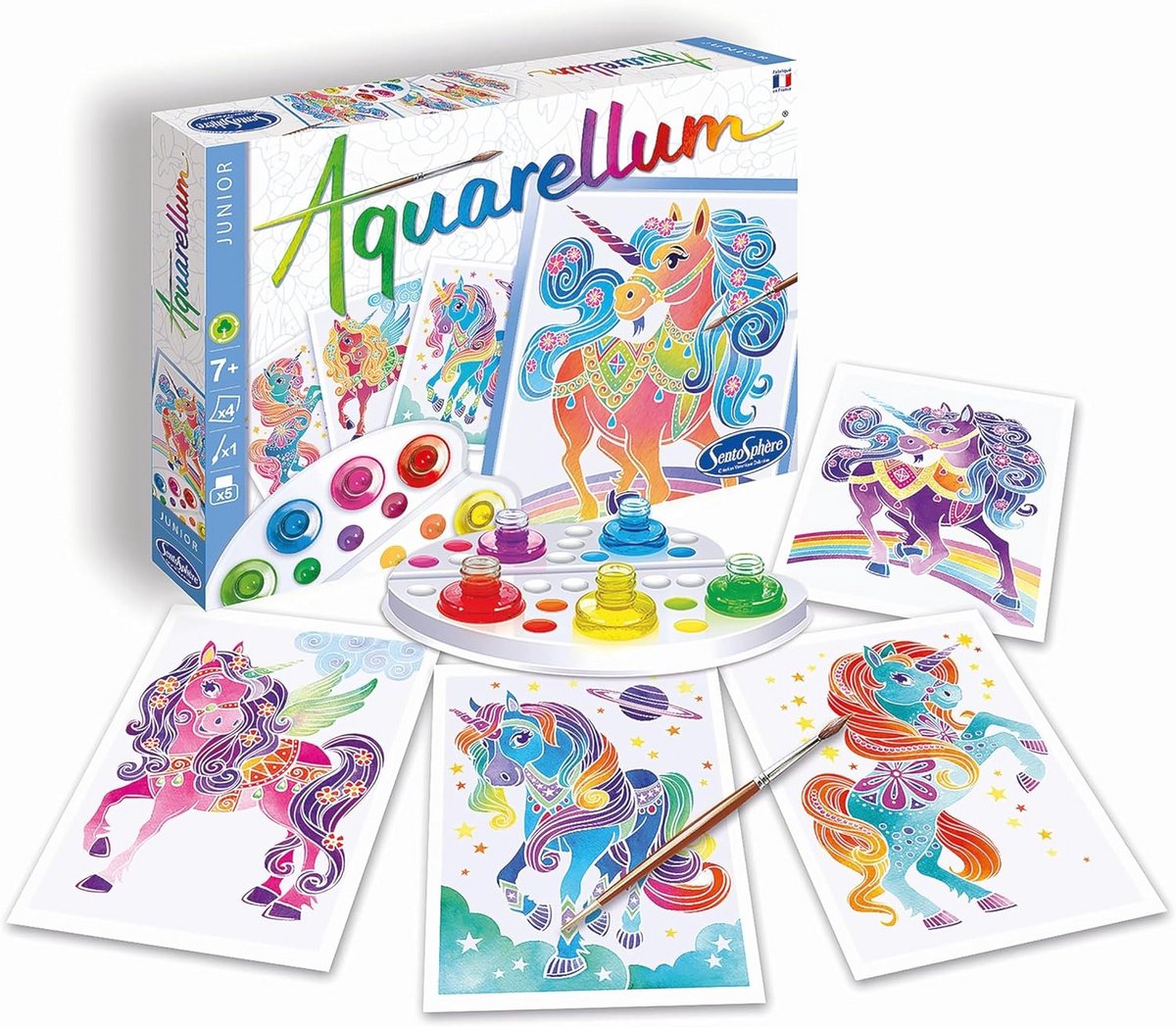Aquarel Schilderset Junior Met Eenhoorn Thema Voor Kinderen