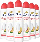Dove -Anti-transpirant Deodorant Spray - Peach & White Blossom - 6 x 150 ml