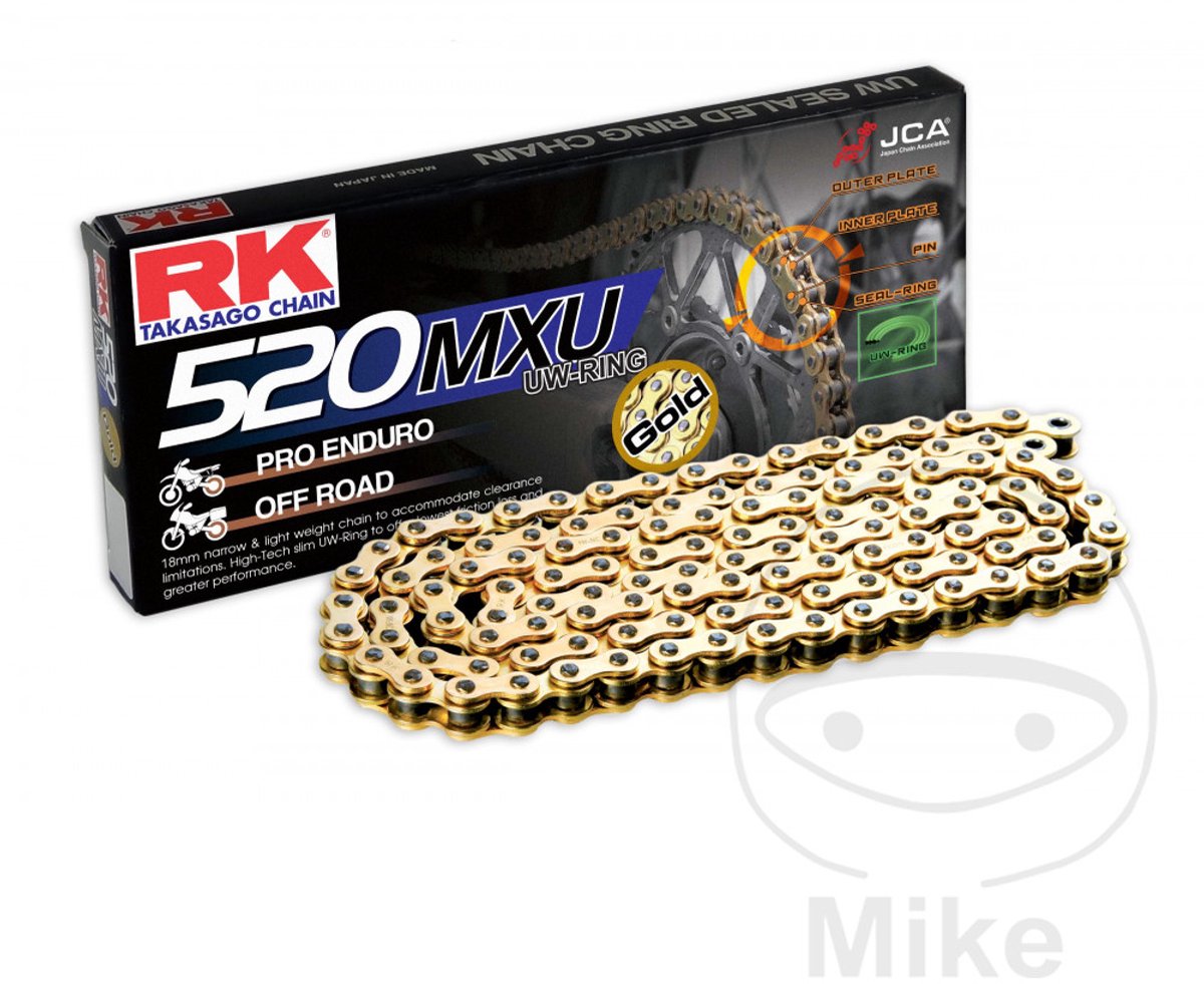 Ketting RK 520 UW'Ring hyper versterkt kleur goud 120 L