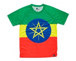 Hoopoe Adisebeba T-shirt Met Korte Mouwen Groen,Geel,Rood S Man
