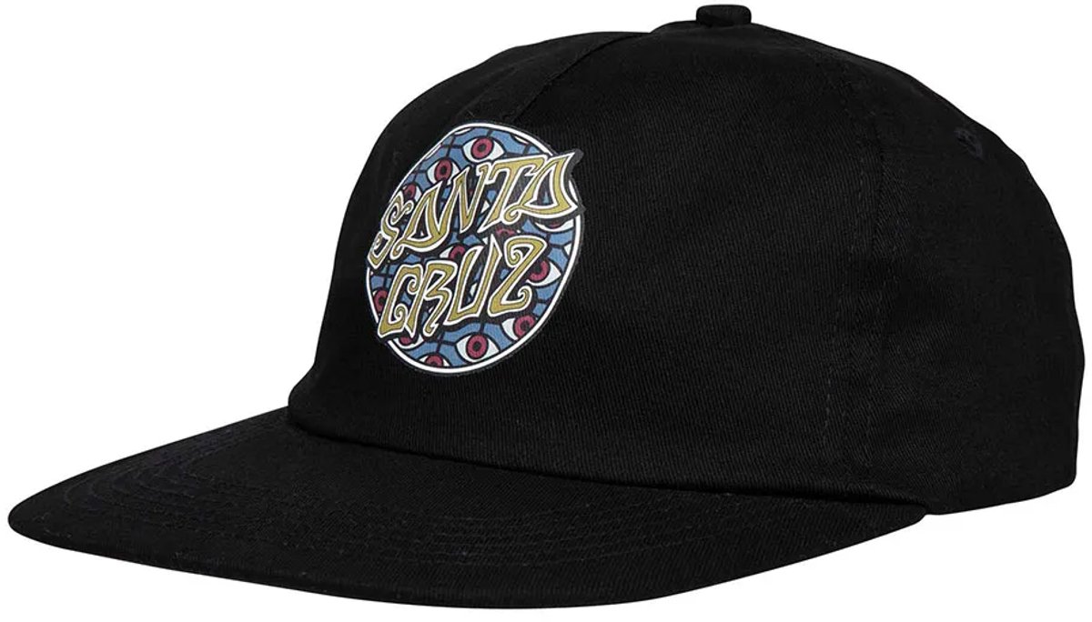 Santa Cruz Salba Eyes Dot Snapback Pet Man Vrouw Zwart