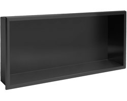 Rea - Badkamer inbouwnis - Zwart - 10X60X30CM