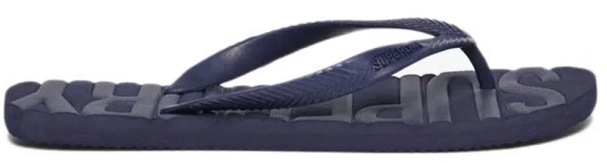 Superdry Core Logo Kinderenlippers Heren Slippers Marineblauw