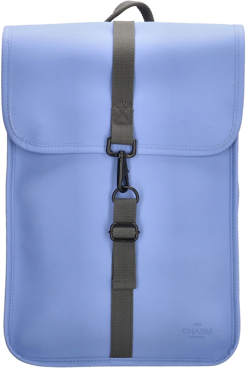 Charm London Neville Rugzak 17,3 inch (38,3x21,5 cm) - Lichtblauw