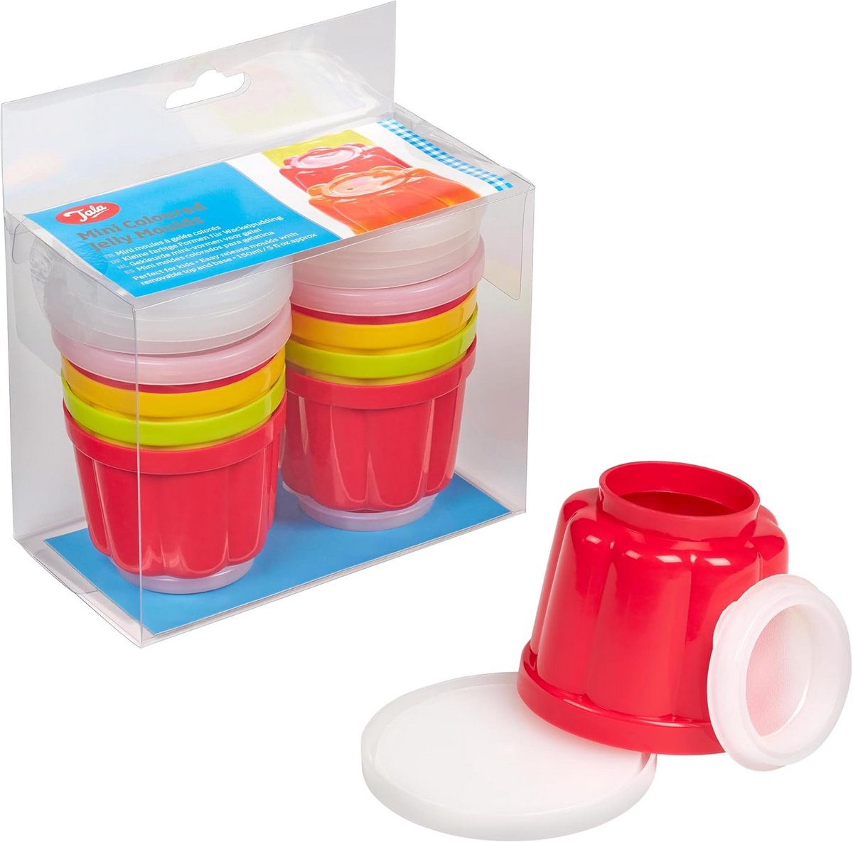 Mini Gekleurde Jelly Mallen voor Pudding en Desserts