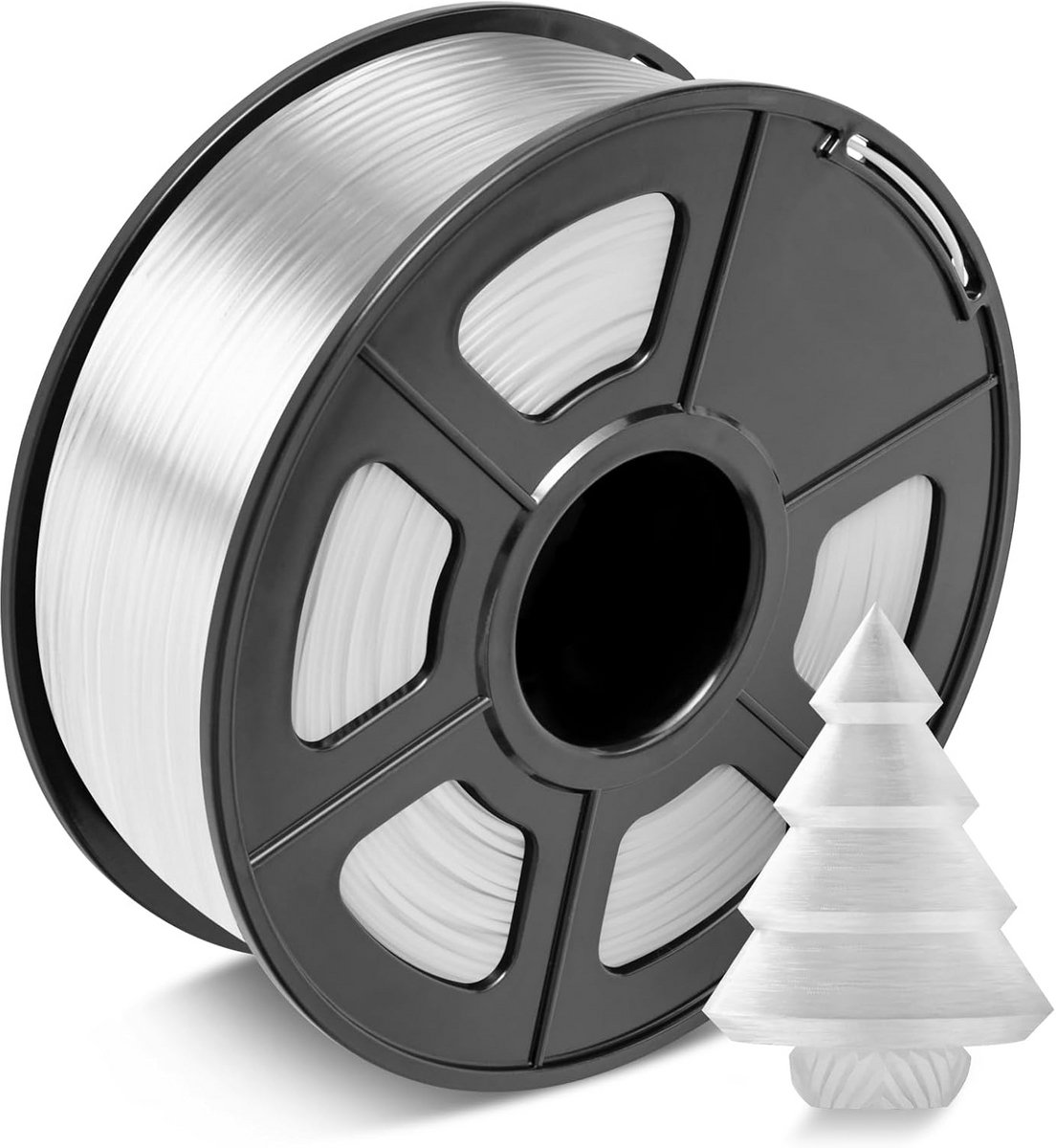 ABS Filament 1.75mm voor FDM 3D Printers - Zwart/Grijs - 2KG