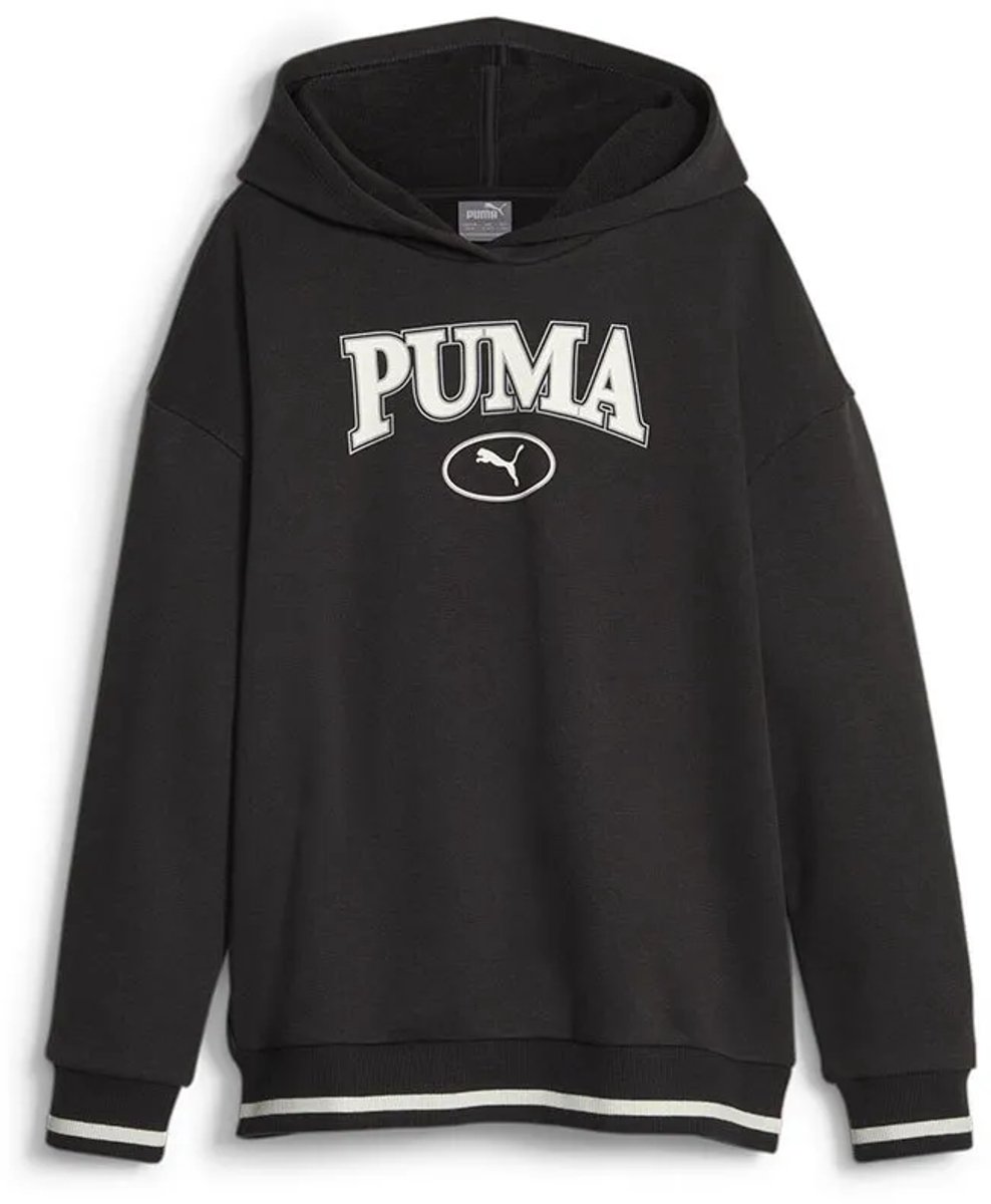 Puma Squad Fl Hoodie 7-8 Years Meisjes Zwart
