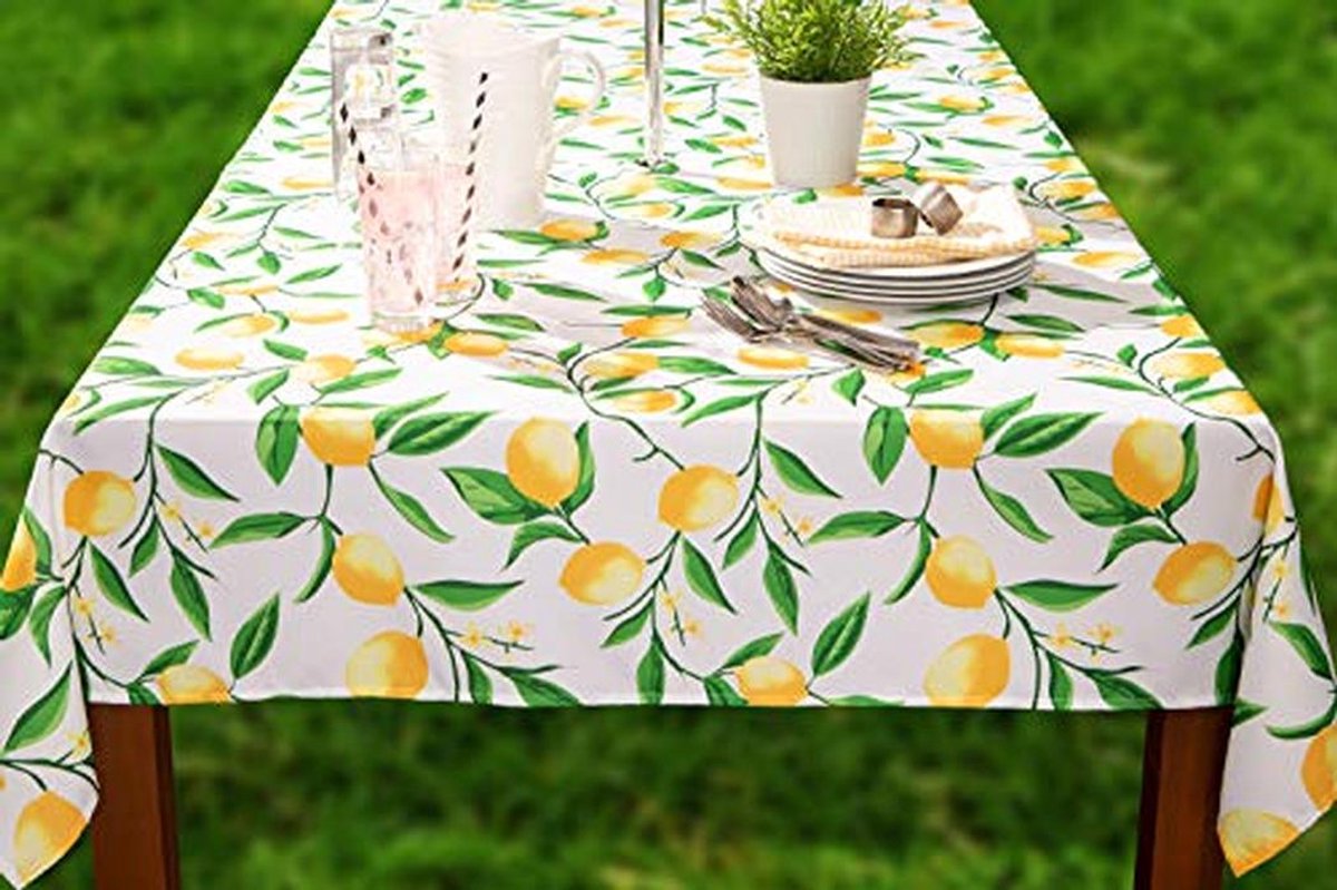 Vlekbestendig Waterdicht Tafellinnen voor Buiten - 152 x 213 cm met Rits