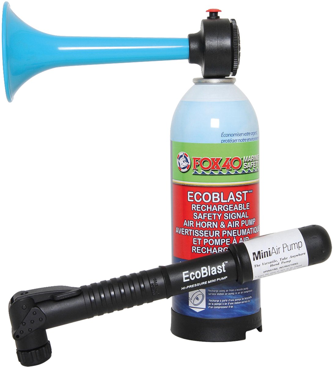 Fox40 Ecoblast luchthoorn met pomp