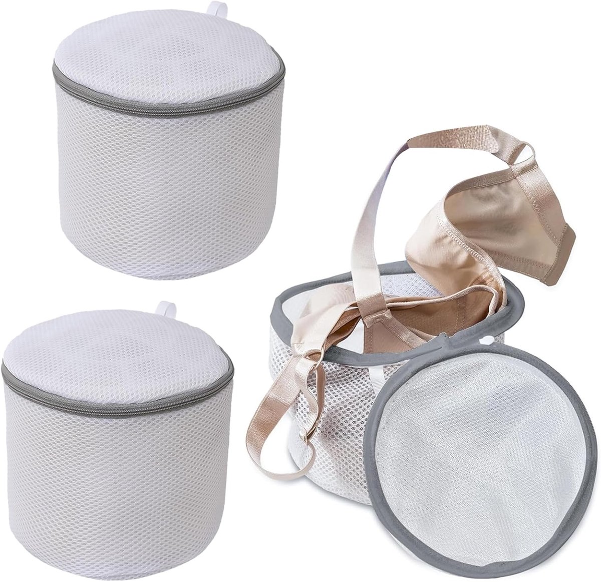 3 stuks wasnetten beha voor wasmachine - duurzame waszakken voor beha - schoenen - ondergoed - fijne waszakjes - 17 x 15 cm