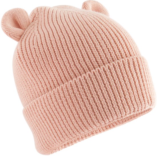 Baby Beanie met Oortjes – 100% Biologisch Katoen – Zacht & Comfortabel - kindermuts - newborn muts 12-24 maanden