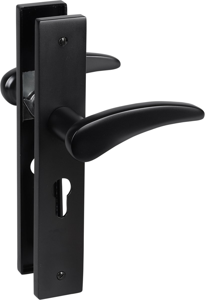 Impresso Philly kruk/schild - ovaal - PC55 - schroef - aluminium - zwart