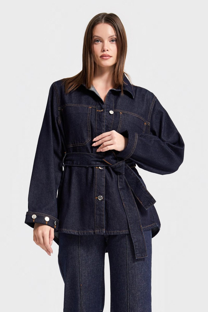 It's Basic - Long Denim Jacket