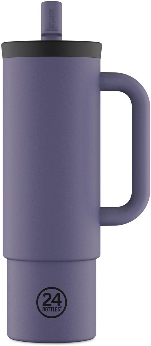 24Bottles Straw Drinkbeker 800 ml Capaciteit - dusk