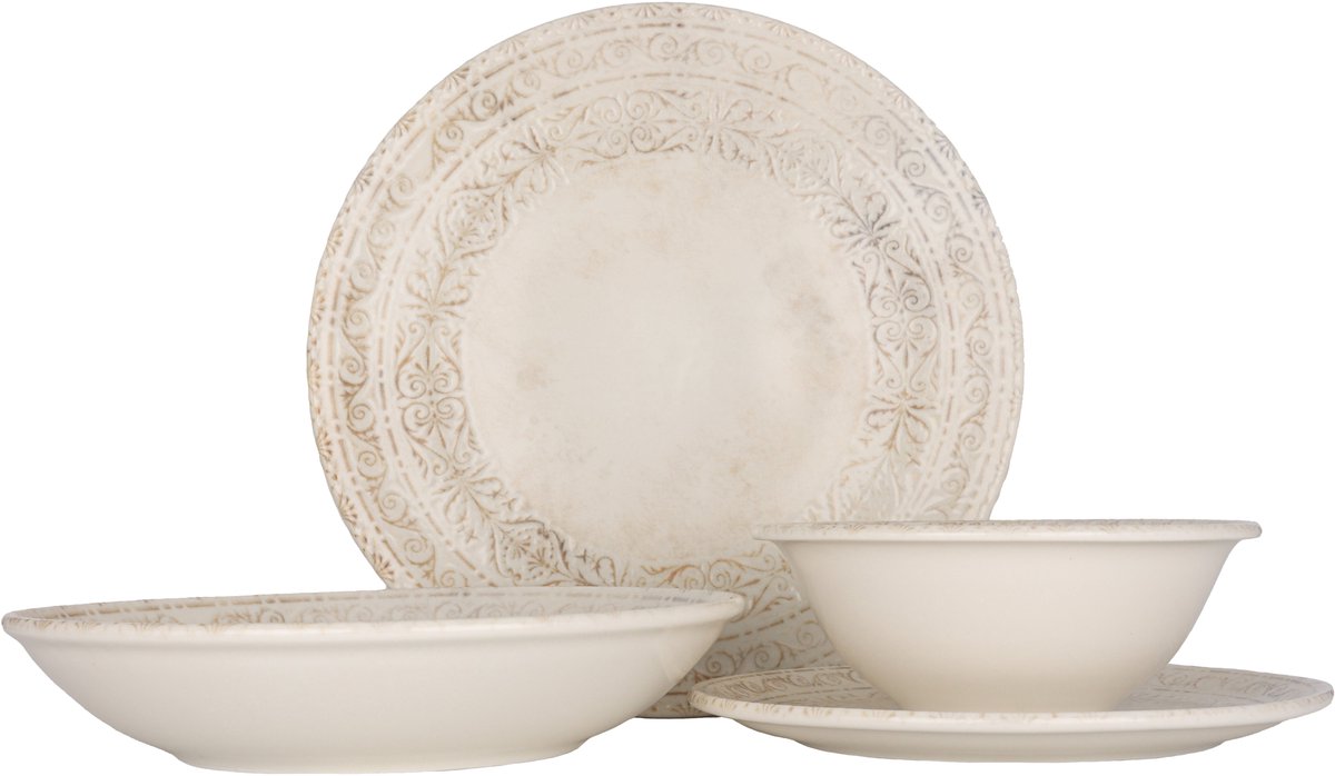 By Bone Serviesset (Medium) - Antico - 24 delig - 6 persoons - Porselein