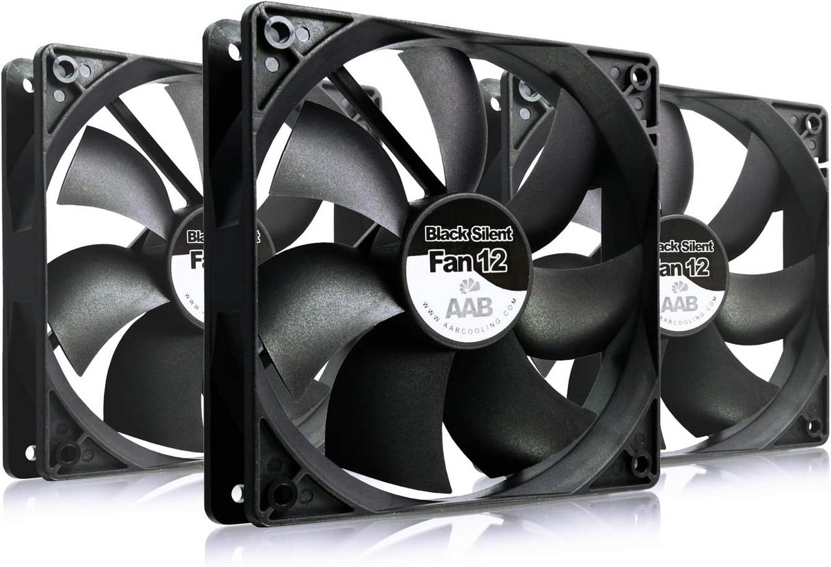 Stille 120mm PC Ventilator Set (3 stuks) - Fluïddynamische Lagers, Hoog Rendement Koeling