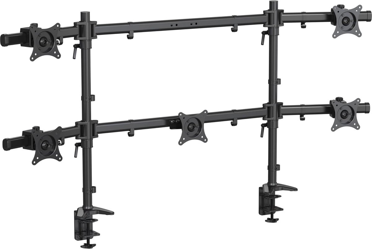 Monitor Stand voor 5 Schermen tot 32 Inch - Full Motion Bureau Mount VESA