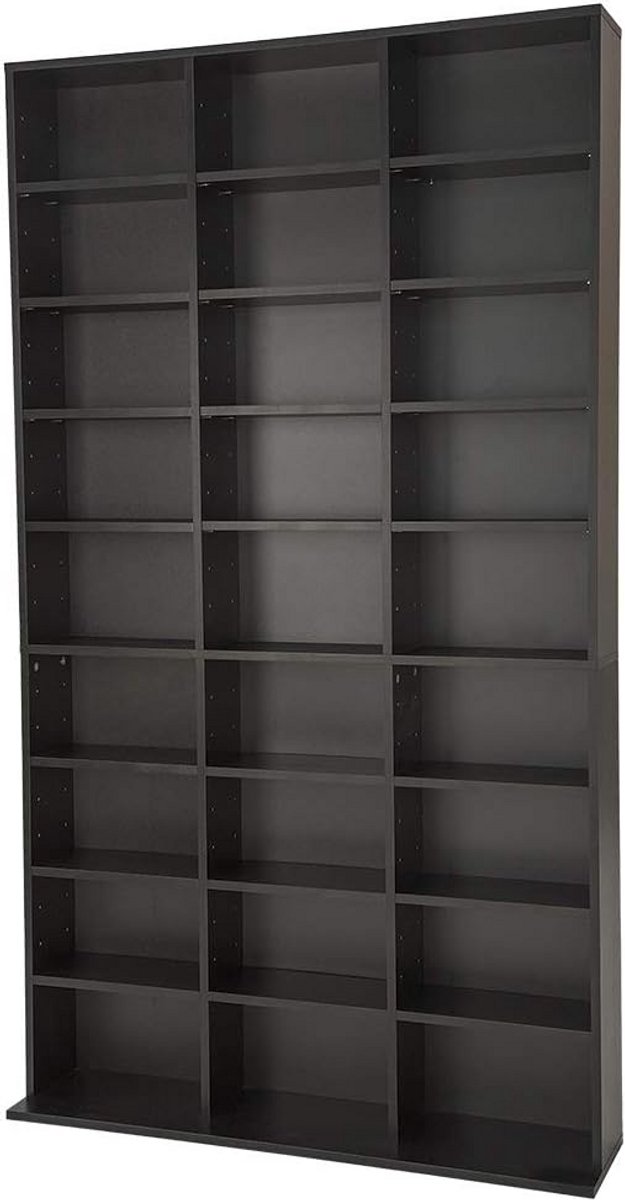 CD Kast voor 820 CDs en DVDs - Open Opbergrek voor Collecties en Boeken