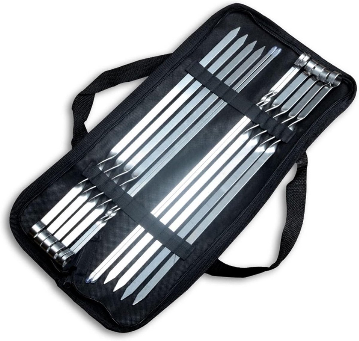 RVS Spies Set van 10 - 42 cm Lange Grillspiesen voor BBQ, Barbecue en Kampvuur