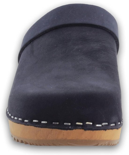 APREGGIO Dames houten schoenen open klompen van leer pantoffels handgemaakte slippers Zweedse houten schoenen slippers vrouwen slippers zacht comfortabel draaggevoel vaste zool wit, wit, 39 EU