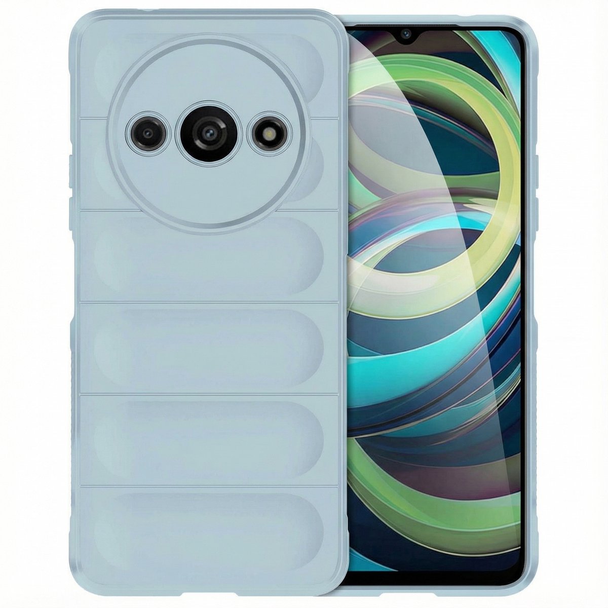 imoshion Hoesje - Geschikt voor Xiaomi Redmi A3 - EasyGrip Backcover - Lichtblauw