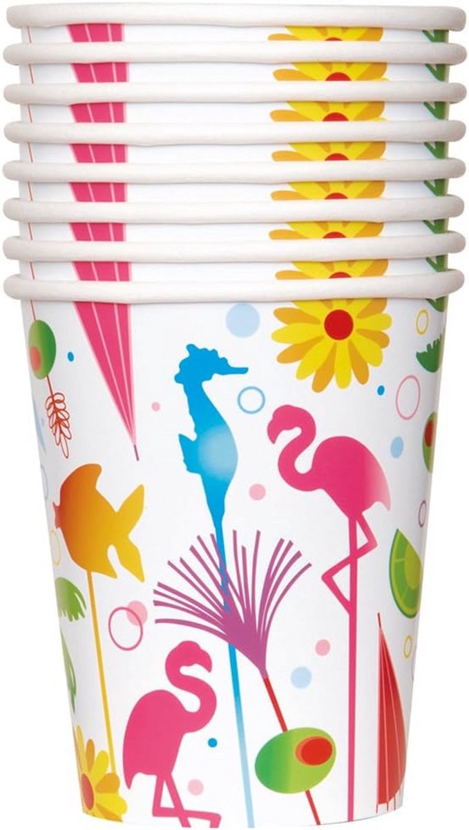 Zomer Cocktail Party Cup 9 oz Multicolor