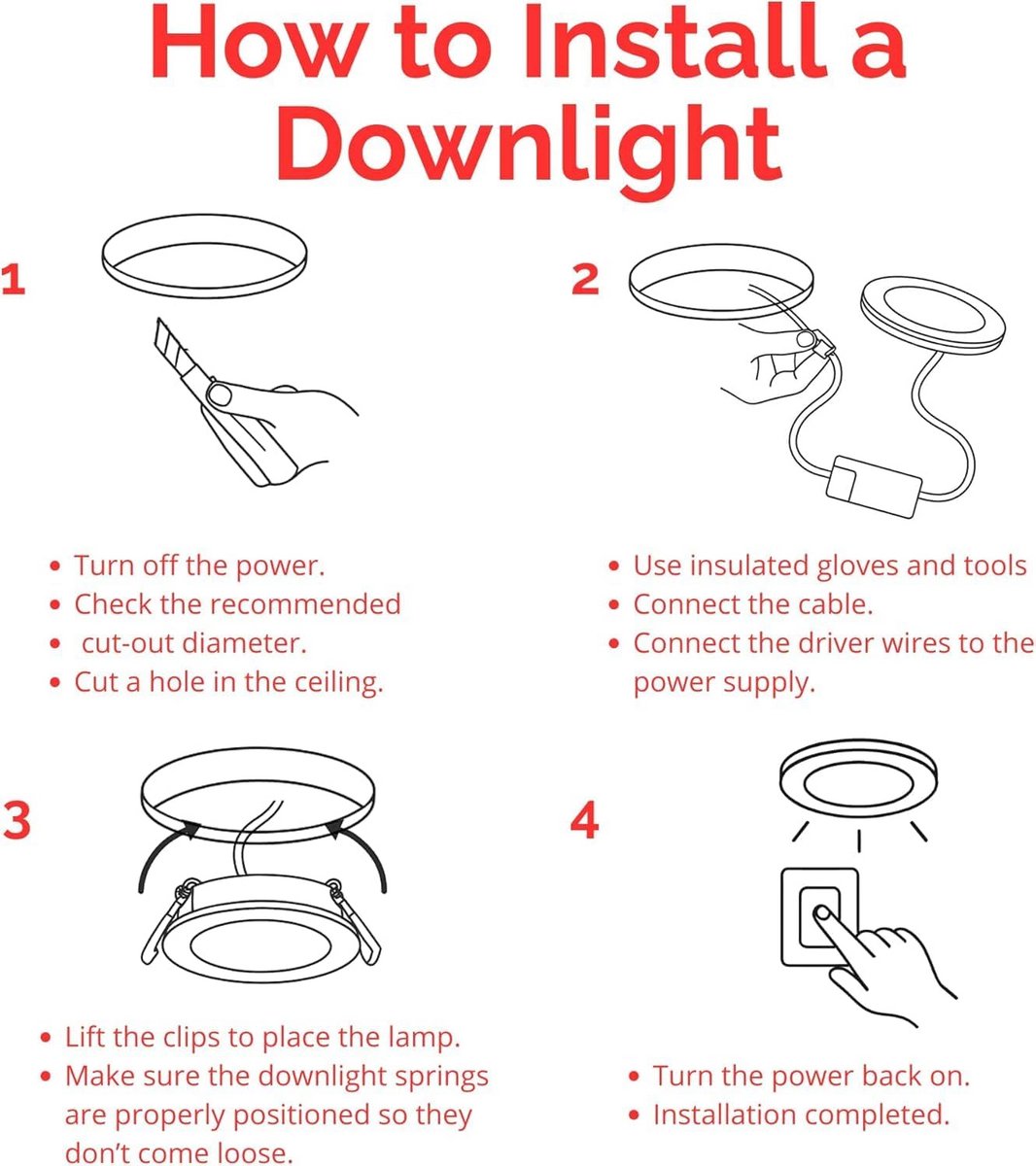 Extra Platte LED Downlighter Rond - 9W Neutraal Wit (4200K) - Inbouwspots