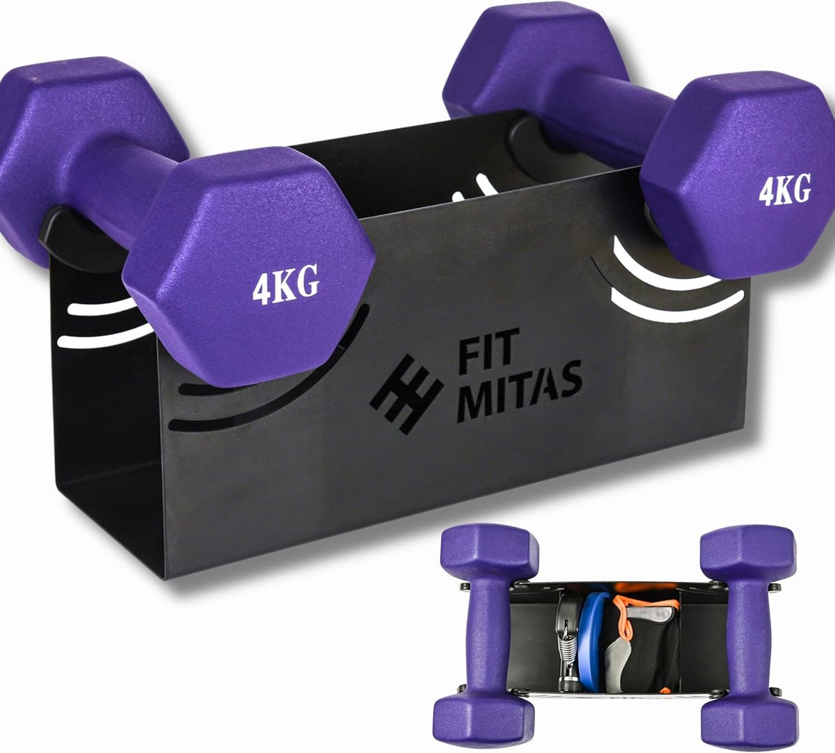 Halterstandaard en Fitnessaccessoire Organizer voor Thuis en Sportschool
