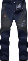 Warme Fleece Gevoerde Softshell Heren Broek Winddicht Waterafstotend Outdoor Wandelen