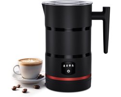 Elektrische Melkopschuimer - Koffie Frother Melkopschuimer - Warme Dranken Maken - Automatische Temperatuurregeling - 130ml Opschuimen - Zwart