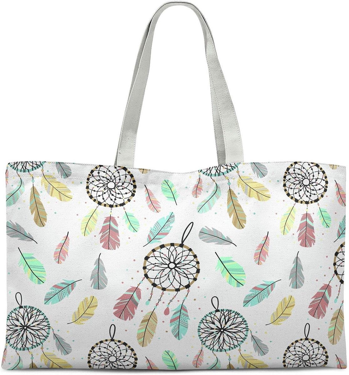 Grote Katoenen Shopper Tas Herbruikbare Boodschappentas 47x42cm