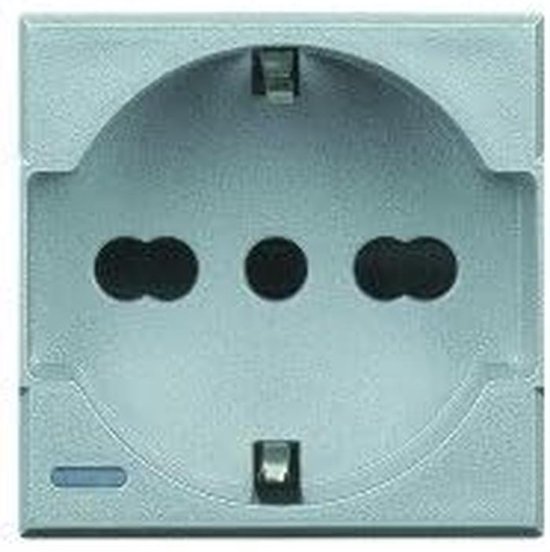 Dubbel Glazen Stopcontact met Waterdichte Afdekking - 16 Ampère, 2