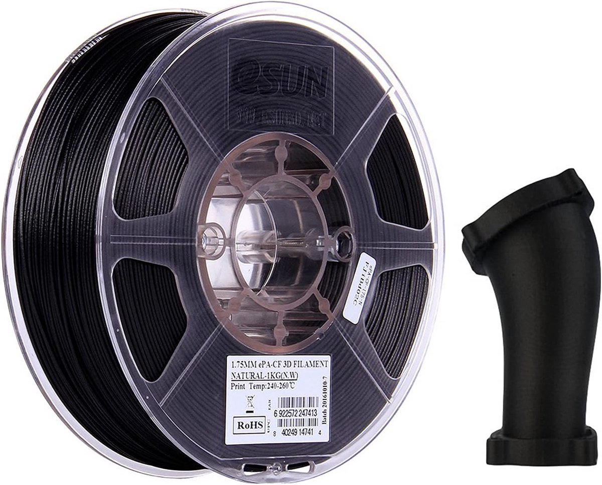 Carbon Fiber Nylon PA-CF 1.75mm 3D Printer Filament 1KG - Sterk en Hittebestendig