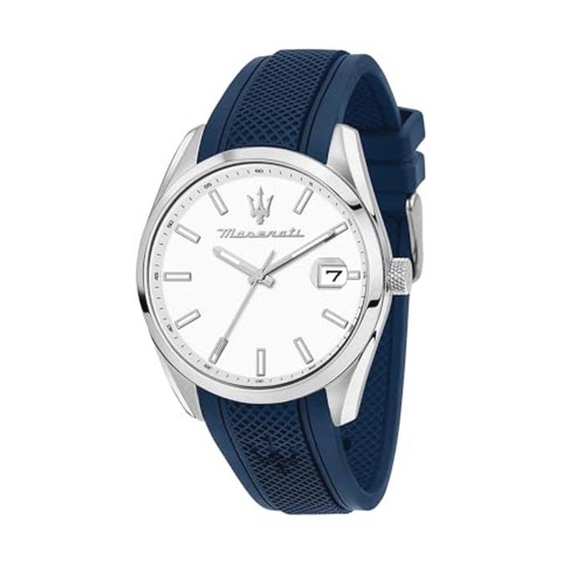 Heren Blauwe Luxe Horloge - Attrazione Collectie - 43 mm