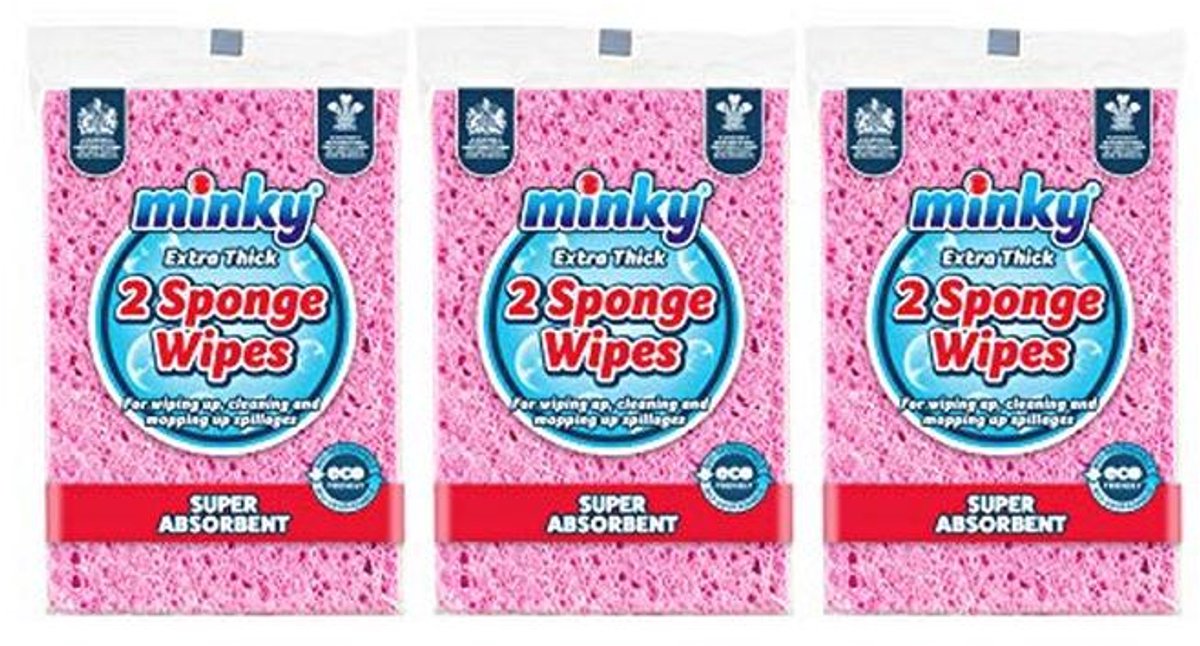 6 Pack Spons Doekjes - Extra Dikke en Absorberende Keuken Doeken