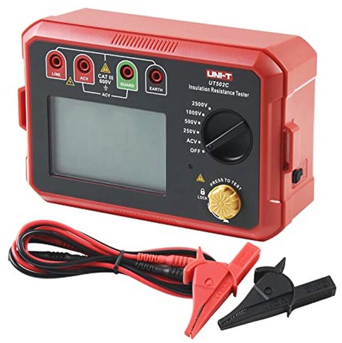 Isolatieweerstandstester 2500V Digitale Megohmmeter met Automatisch Bereik en Achtergrondverlichting
