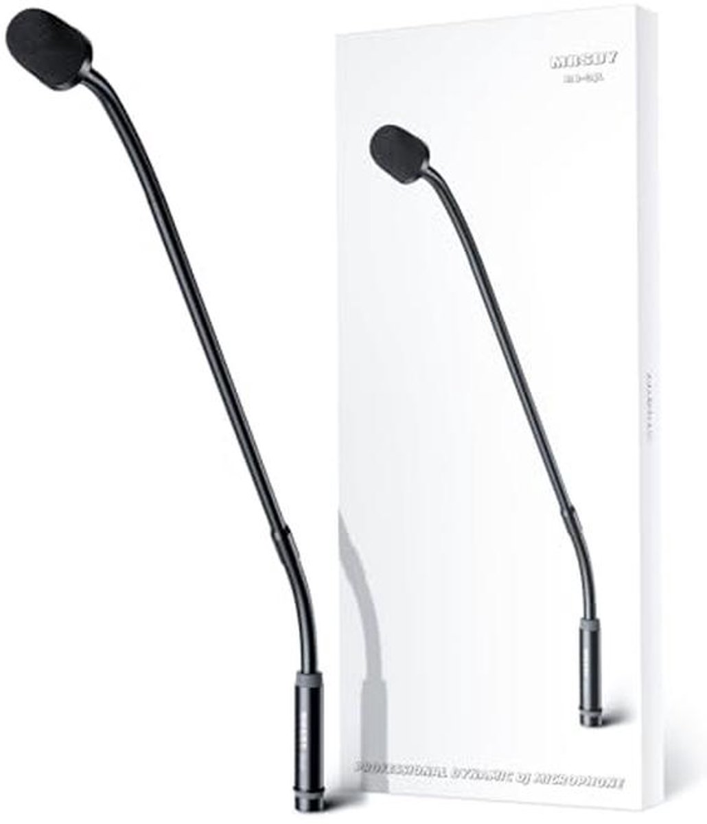 Professionele 23 Inch Zwanenhals Microfoon - Dynamische XLR Microfoon voor Audiomixer met Ruisonderdrukking en 360° Rotatie