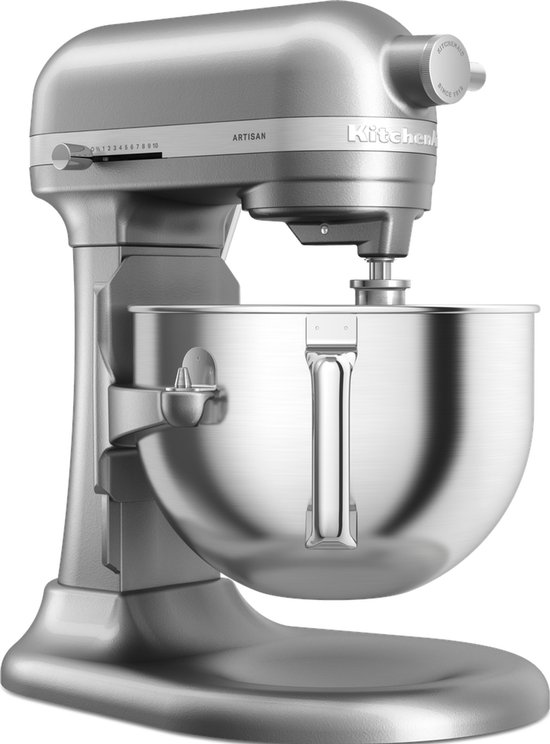 KitchenAid keukenmachine - Artisan - In hoogte verstelbare kom - 375 W - 11 snelheden - 3 RVS accessoires - 5,6L - Zilver van KitchenAid — afbeelding 5