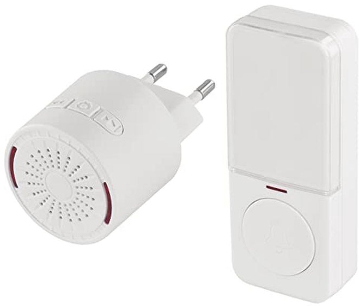 Mini Draadloze Deurbel met 10 Melodieën en 150 Meter Bereik