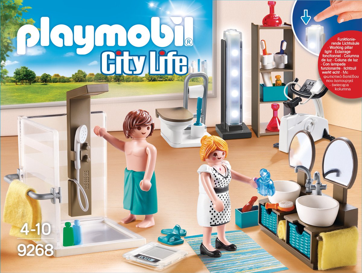 PLAYMOBIL City Life Badkamer met douche - 9268 — afbeelding 3