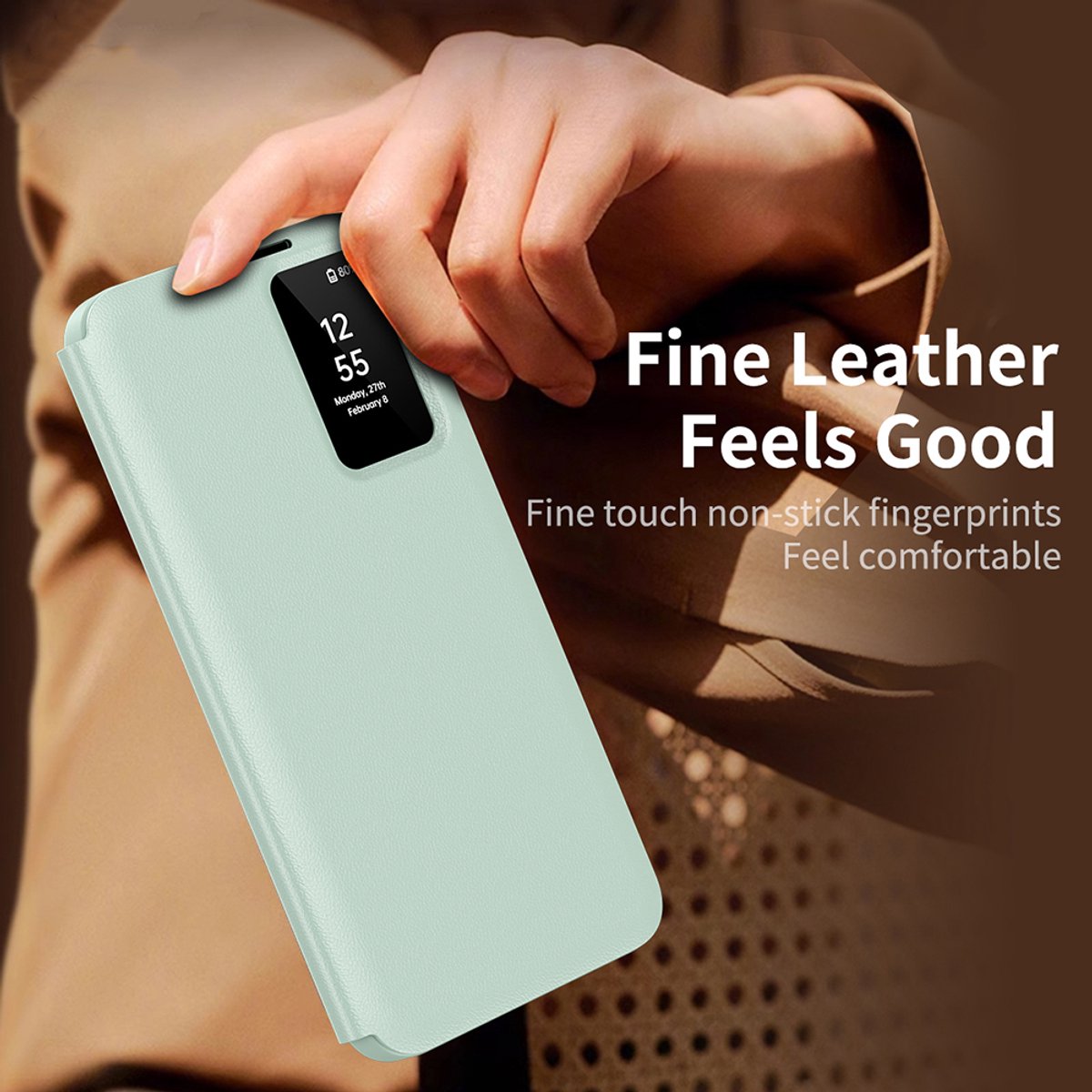 Techsuit - SmartView Series - Samsung Galaxy S25 - Green
