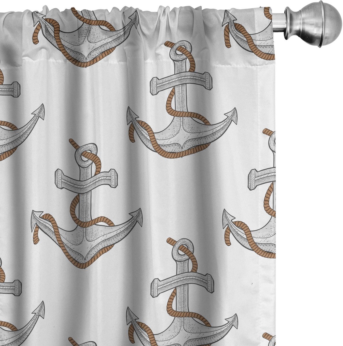 ABAKUHAUS Voorhangen – 2x75x225 cm – microvezel – halfschaduw – Licht kaneel Pale Zimt
