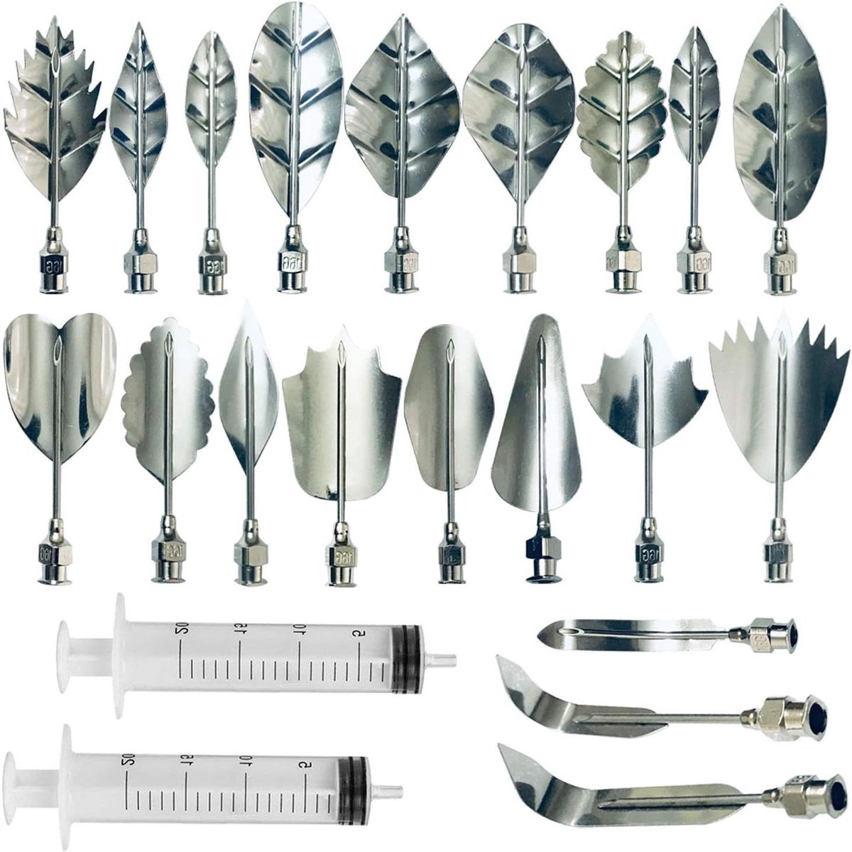 Cosensi - Decoratiegereedschap set voor pudding en cake, 20 stuks, jelly maker.