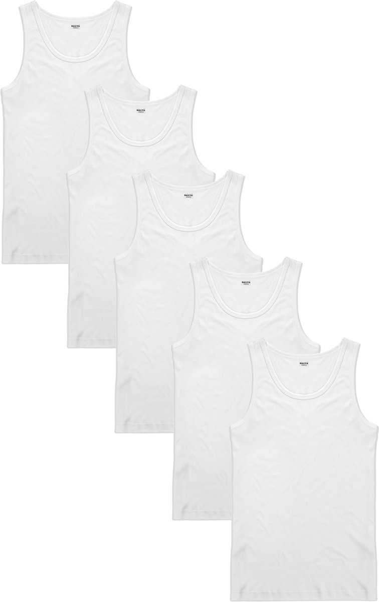 BASIC MAX Mouwloze Tanktop 5 Pak